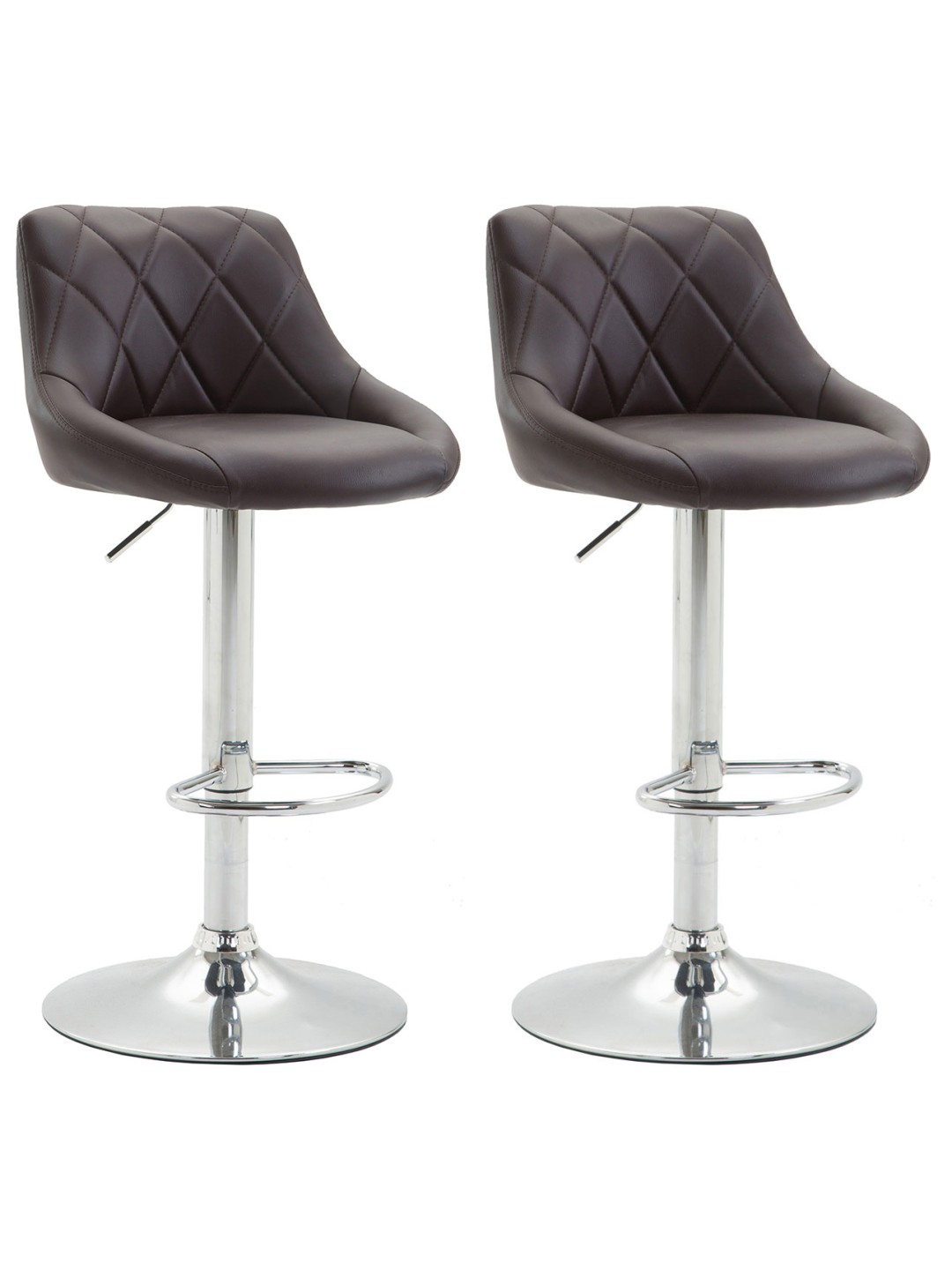 2 db-os bárszék Lazio műbőr C, barna