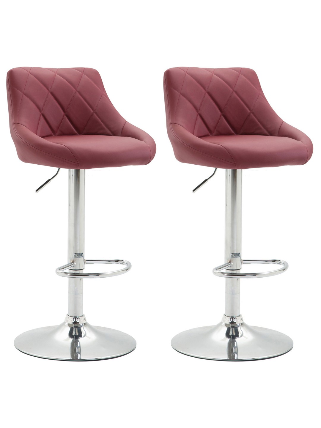 2 db-os bárszék Lazio műbőr C, bordó