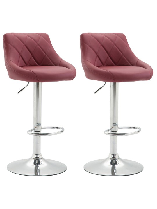 2 db-os bárszék Lazio műbőr C, bordó 2 db-os bárszék Lazio műbőr C, bordó
