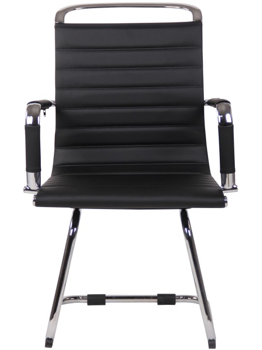 Balve műbőr látogatói szék, fekete
