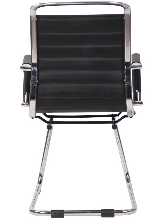 Balve műbőr látogatói szék, fekete