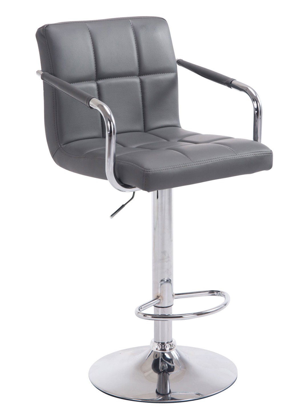Lucy V2 krómozott bárszék, szürke