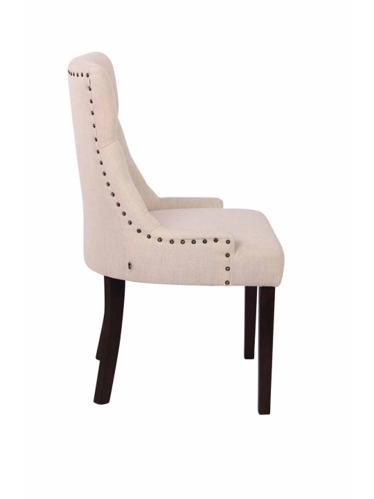 2 db étkezőszék szett Aberdeen antik szövetből, krém