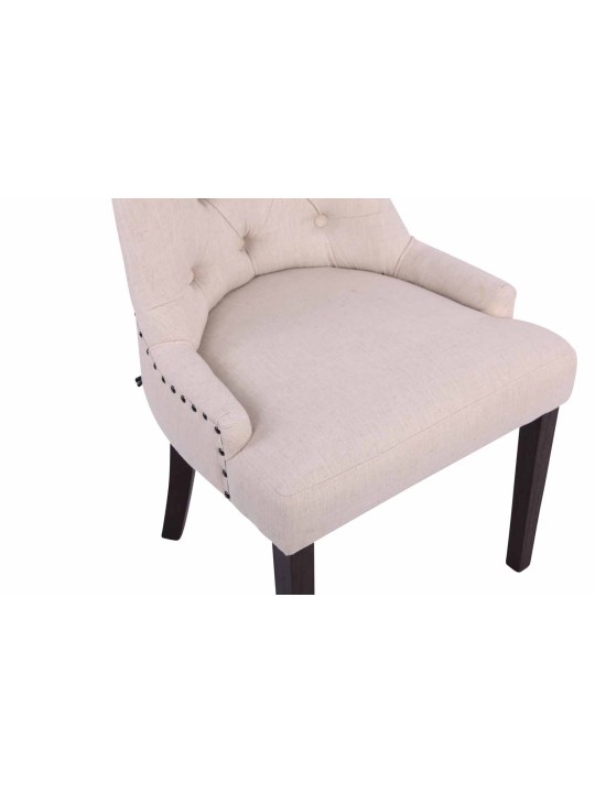 2 db étkezőszék szett Aberdeen antik szövetből, krém