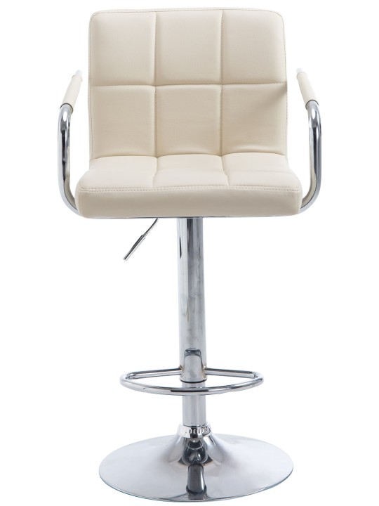 Lucy V2 krómozott bárszék, krém