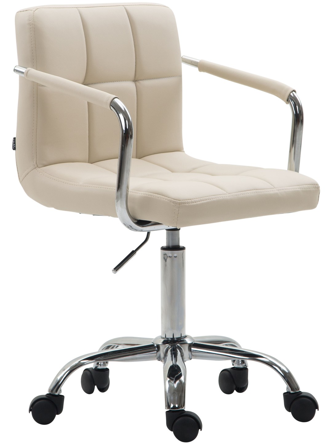 Lucy V2 műbőr irodai szék, krém