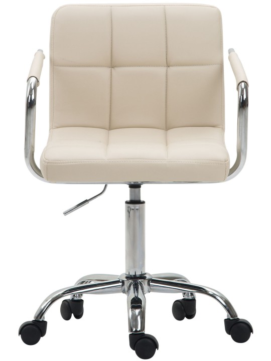Lucy V2 műbőr irodai szék, krém