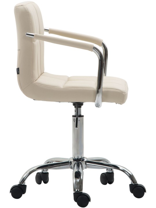Lucy V2 műbőr irodai szék, krém