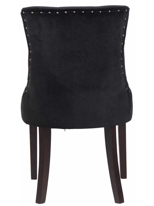 Étkezőszék Aberdeen bársony antik, fekete