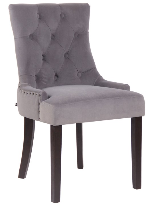 Étkezőszék Aberdeen bársony antik, szürke