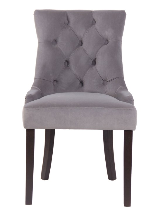 Étkezőszék Aberdeen bársony antik, szürke