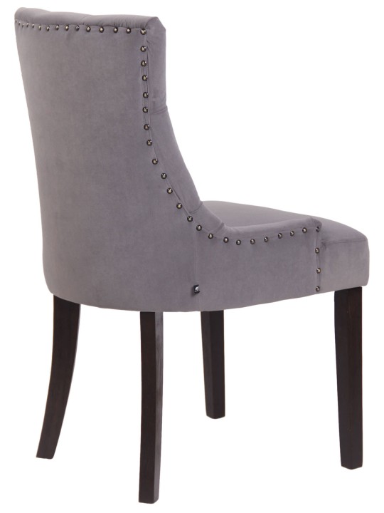 Étkezőszék Aberdeen bársony antik, szürke