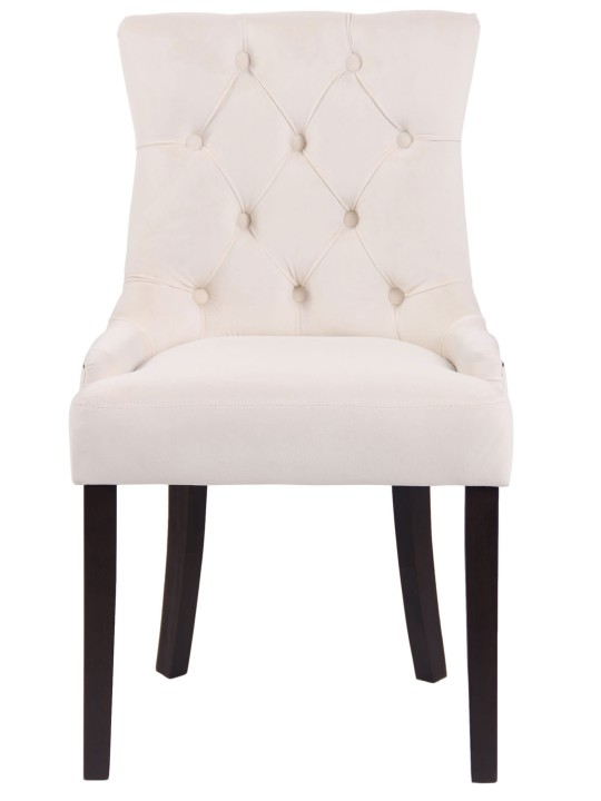 Étkezőszék Aberdeen bársony antik, krém