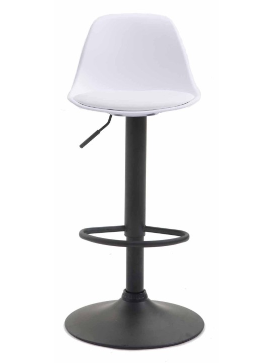 2 db Kiel műanyag bárszék készlet, fehér