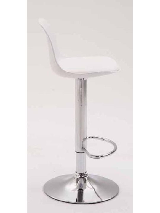 2 db bárszék készlet Kiel műanyag króm, fehér 2 db bárszék készlet Kiel műanyag króm, fehér