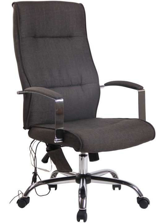 Portland szövet irodai szék masszázs funkcióval, sötétszürke