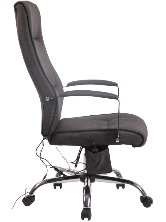 Portland szövet irodai szék masszázs funkcióval, sötétszürke