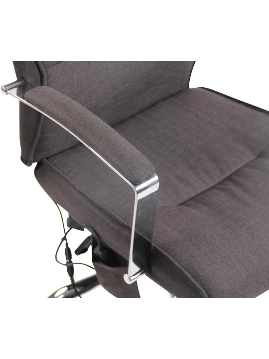 Portland szövet irodai szék masszázs funkcióval, sötétszürke