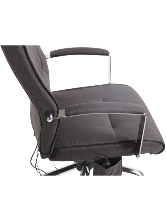Portland szövet irodai szék masszázs funkcióval, sötétszürke