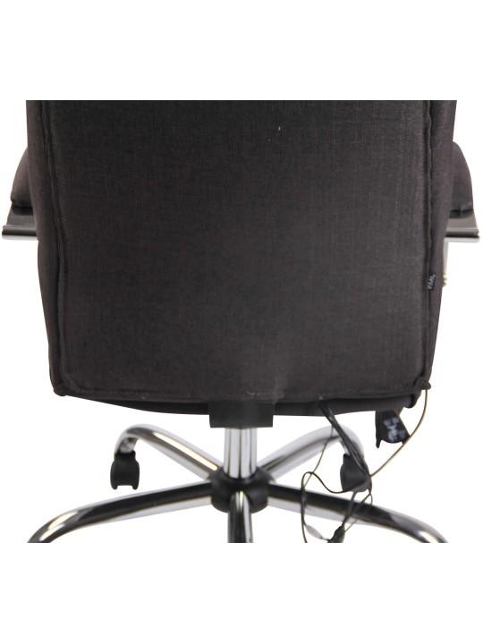 Portland szövet irodai szék masszázs funkcióval, sötétszürke