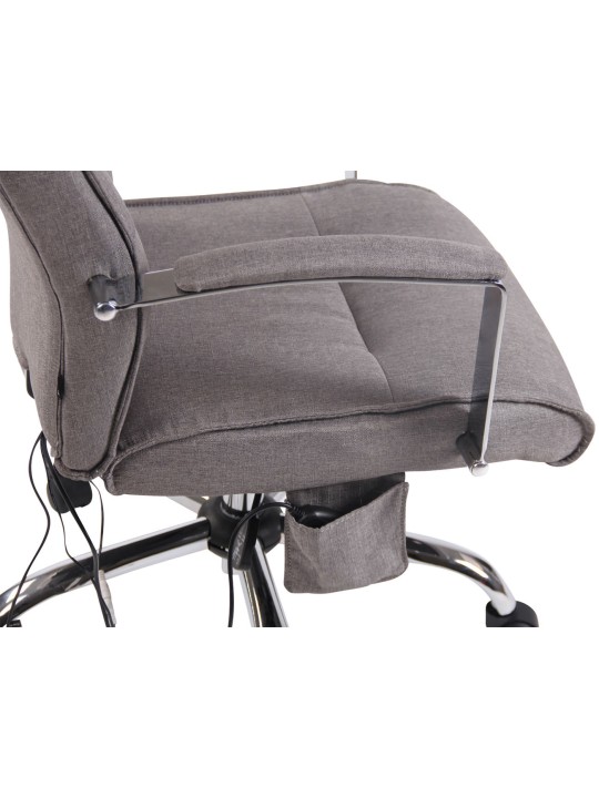 Portland szövet irodai szék masszázs funkcióval, szürke