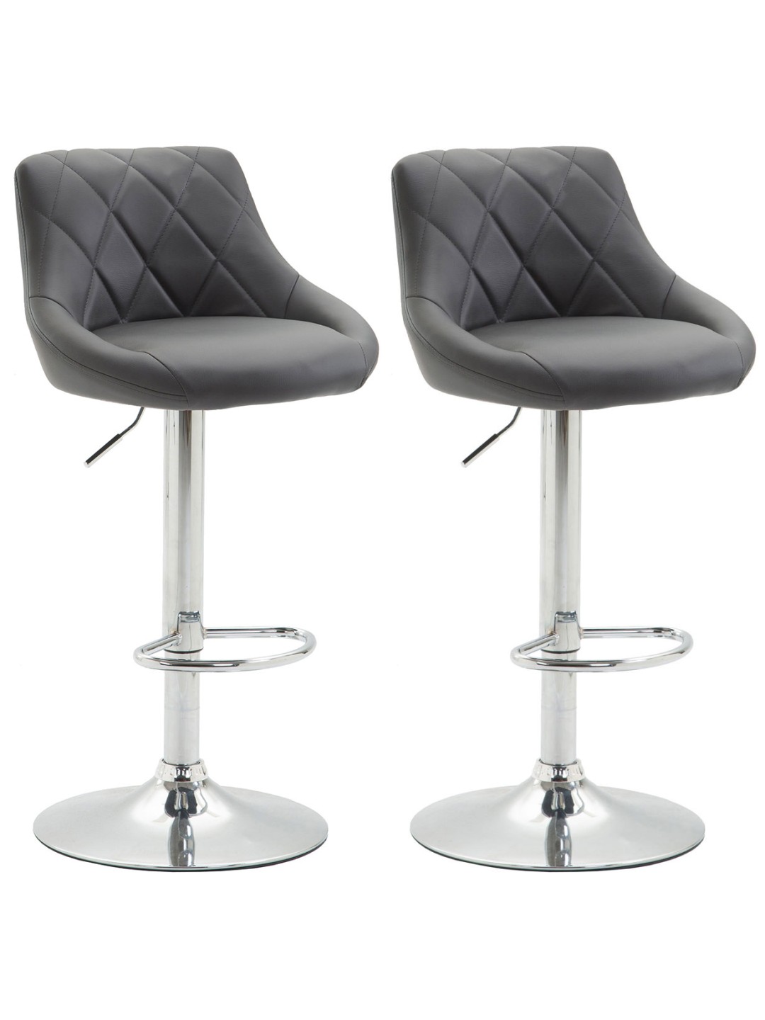 2 db-os bárszék Lazio műbőr C, szürke