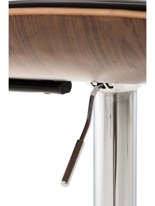 2 db bárszék készlet Sarnia műbőr, dió/fekete