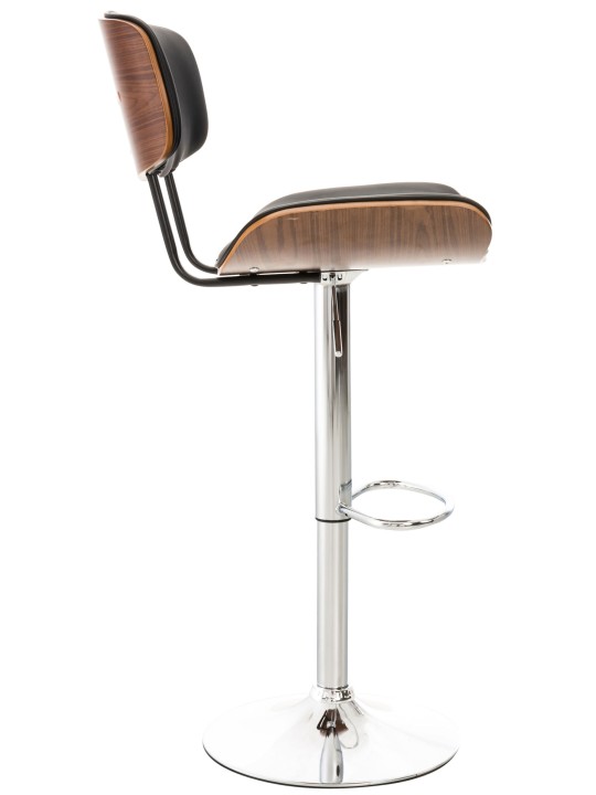 2 db bárszék készlet Sarnia műbőr, dió/fekete