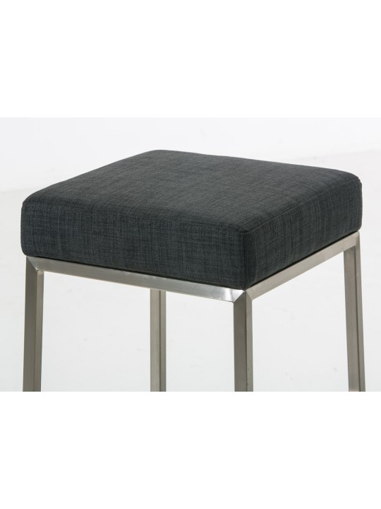 2 db bárszék készlet Montreal 85 szövet rozsdamentes acél, sötétszürke