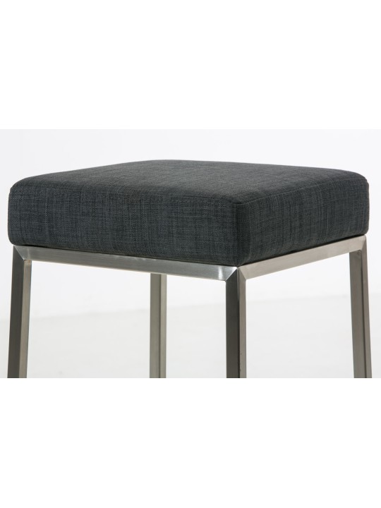 2 db bárszék készlet Montreal 85 szövet rozsdamentes acél, sötétszürke