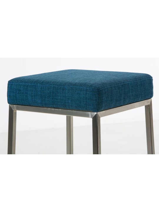 2 db bárszék készlet Montreal 85 szövet rozsdamentes acél, kék