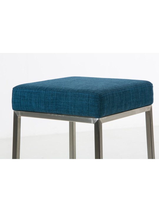 2 bárszék készlet Montreal 80 szövet rozsdamentes acél, kék