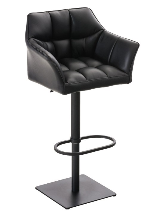 2 db bárszék szett Damaso műbőr, fekete