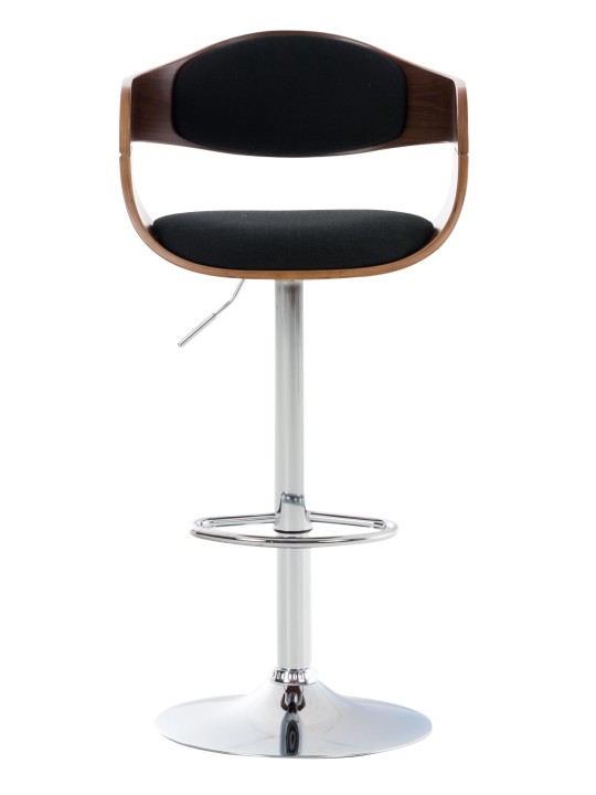 2 db Kingston C szövet bárszék készlet, dió/fekete