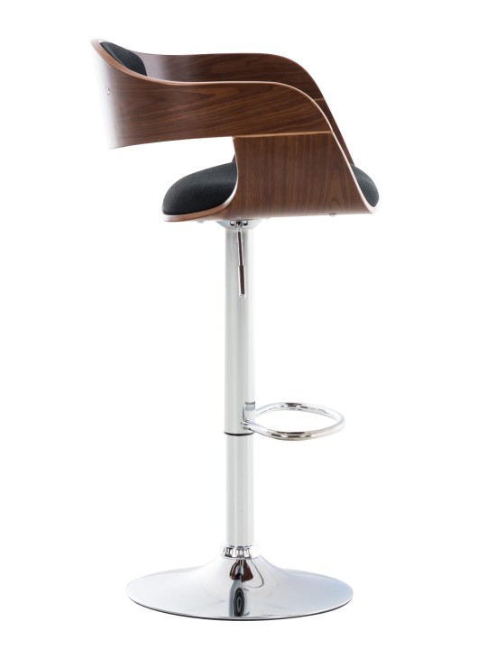 2 db Kingston C szövet bárszék készlet, dió/fekete