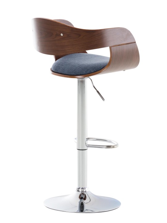 2 db Kingston C szövet bárszék készlet, dió/kék 2 db Kingston C szövet bárszék készlet, dió/kék