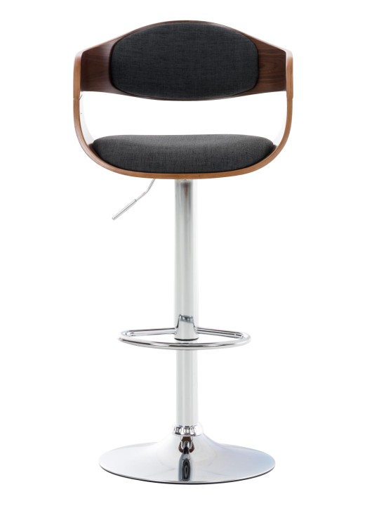 2 db Kingston C szövet bárszék készlet, dió/sötétszürke