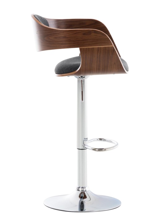 2 db Kingston C szövet bárszék készlet, dió/sötétszürke