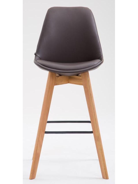 2 db-os bárszék Metz natúr műbőr szett, barna