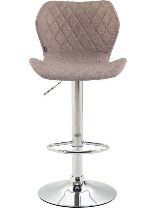 2 db bárszék szett parafa szövet króm, taupe