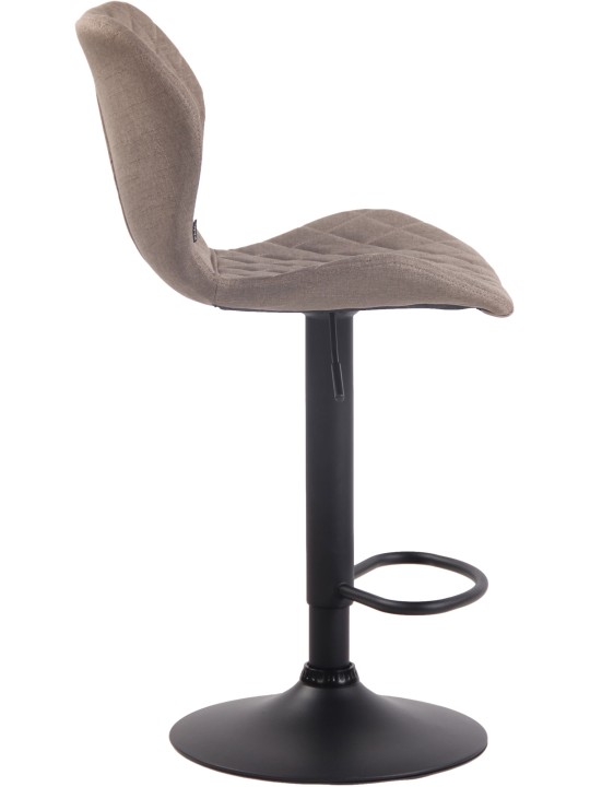 2 db parafa szövetből álló bárszék készlet, taupe