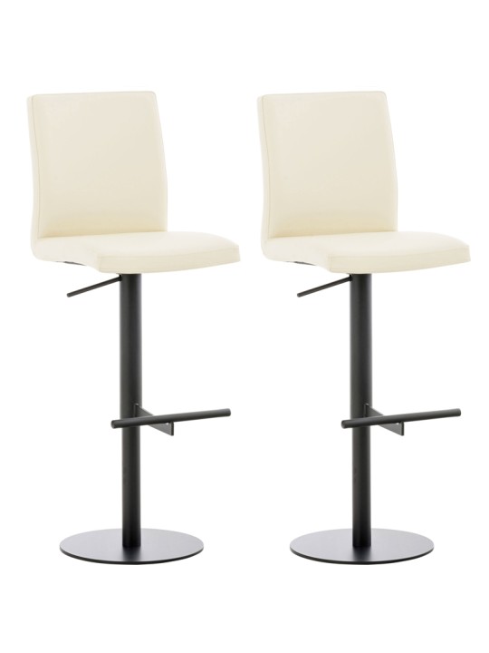 2 db bárszék, Cadiz műbőr, krém