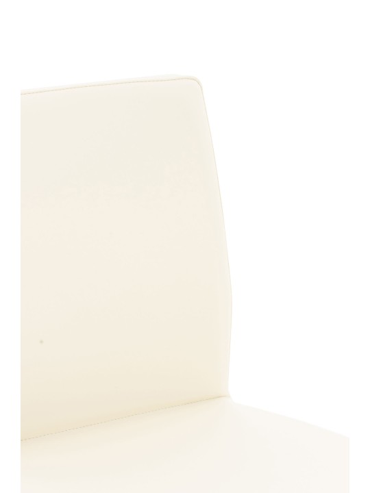 2 db bárszék szett, Cadiz műbőr rozsdamentes acél, krém