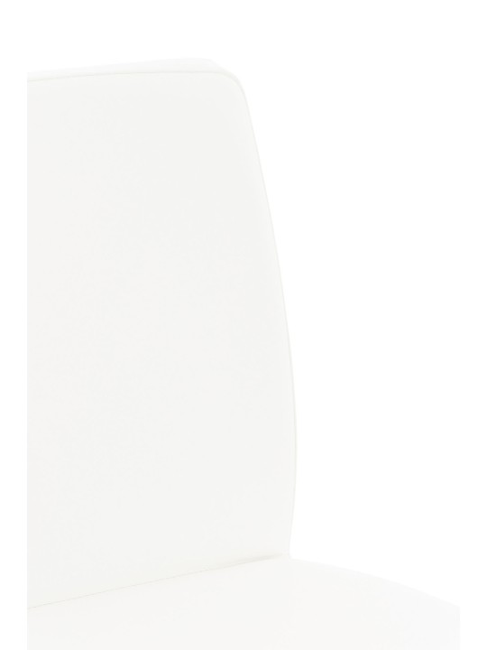 2 db bárszék szett, Cadiz műbőr rozsdamentes acél, fehér