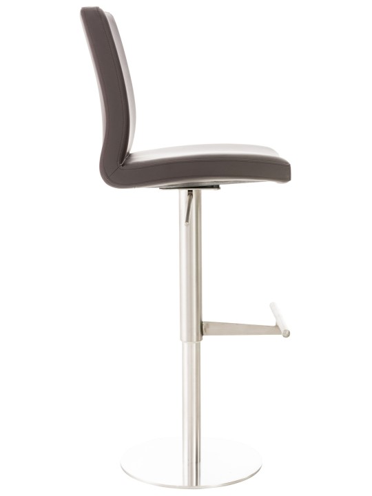 2 db bárszék szett, Cadiz műbőr rozsdamentes acél, barna