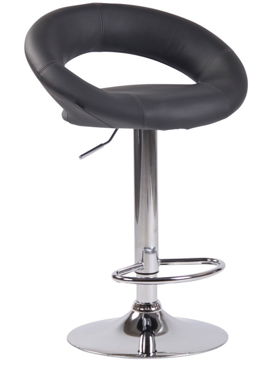 Bárszék Olinda műbőr króm, szürke