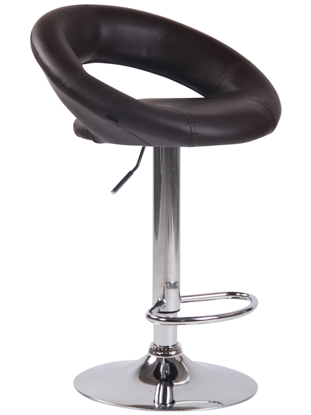 Bárszék Olinda műbőr króm, barna