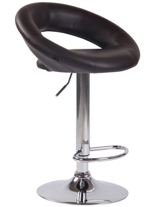 Bárszék Olinda műbőr króm, barna