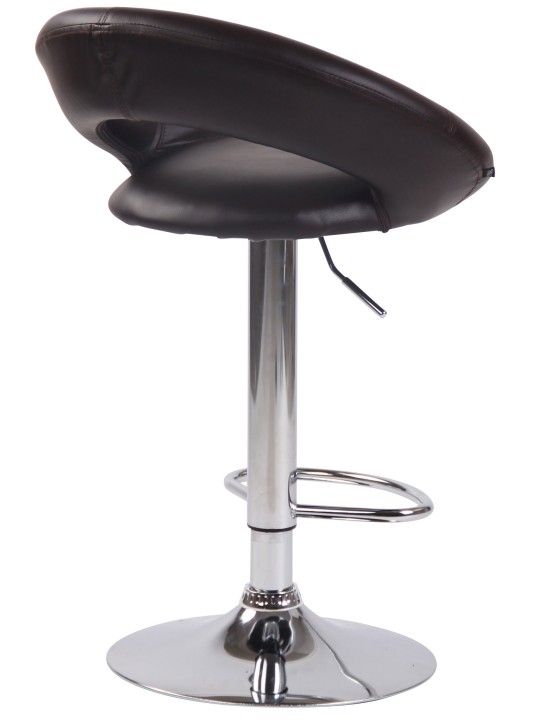 Bárszék Olinda műbőr króm, barna