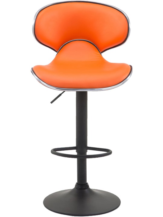 2 db Las Vegas V2 műbőr bárszék készlet, narancs